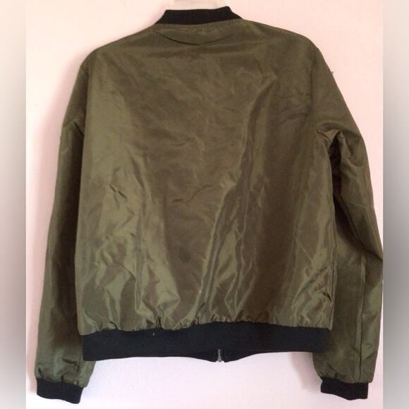 Zeagoo green bomber jacket with zipper size XL - Picture 5 of 5